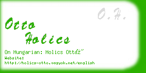 otto holics business card